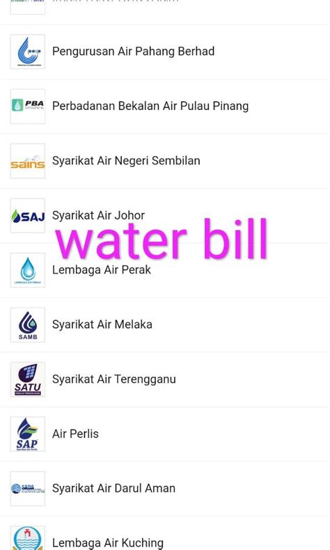 cara semak bil pba online|Water Bill & Payments – Perbadanan Bekalan Air .